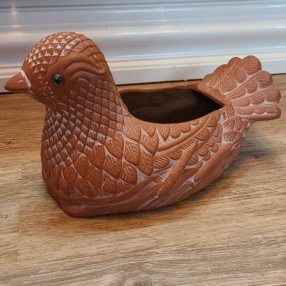 🧡 Terracotta Pheasant Planter 🧡 - Picture 2 of 6
